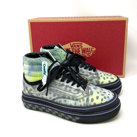 Vans Super Comfycush Blotche Gray Velvet Casual Shoes Women's Sizes VN0A4UVM2QK - Picture 4 of 9